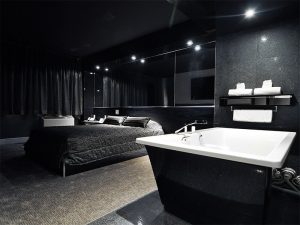 Chambre luxueuse - bain - Complexe Hotelier Le 55
