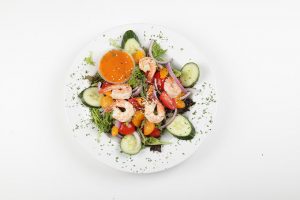 Salade de crevettes - Complexe Hotelier Le 55